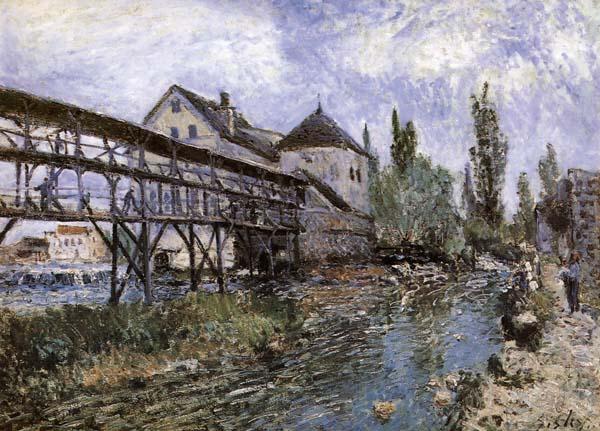 Alfred Sisley Provencher s Mill at Moret Spain oil painting art